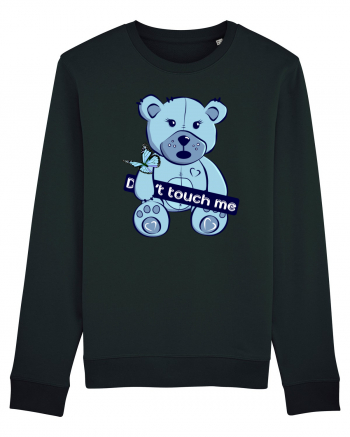 Don't Touch Me - Blue Teddy Bear Black