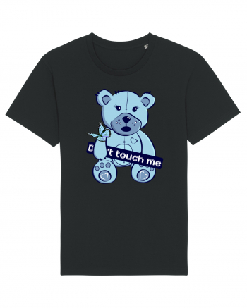 Don't Touch Me - Blue Teddy Bear Black