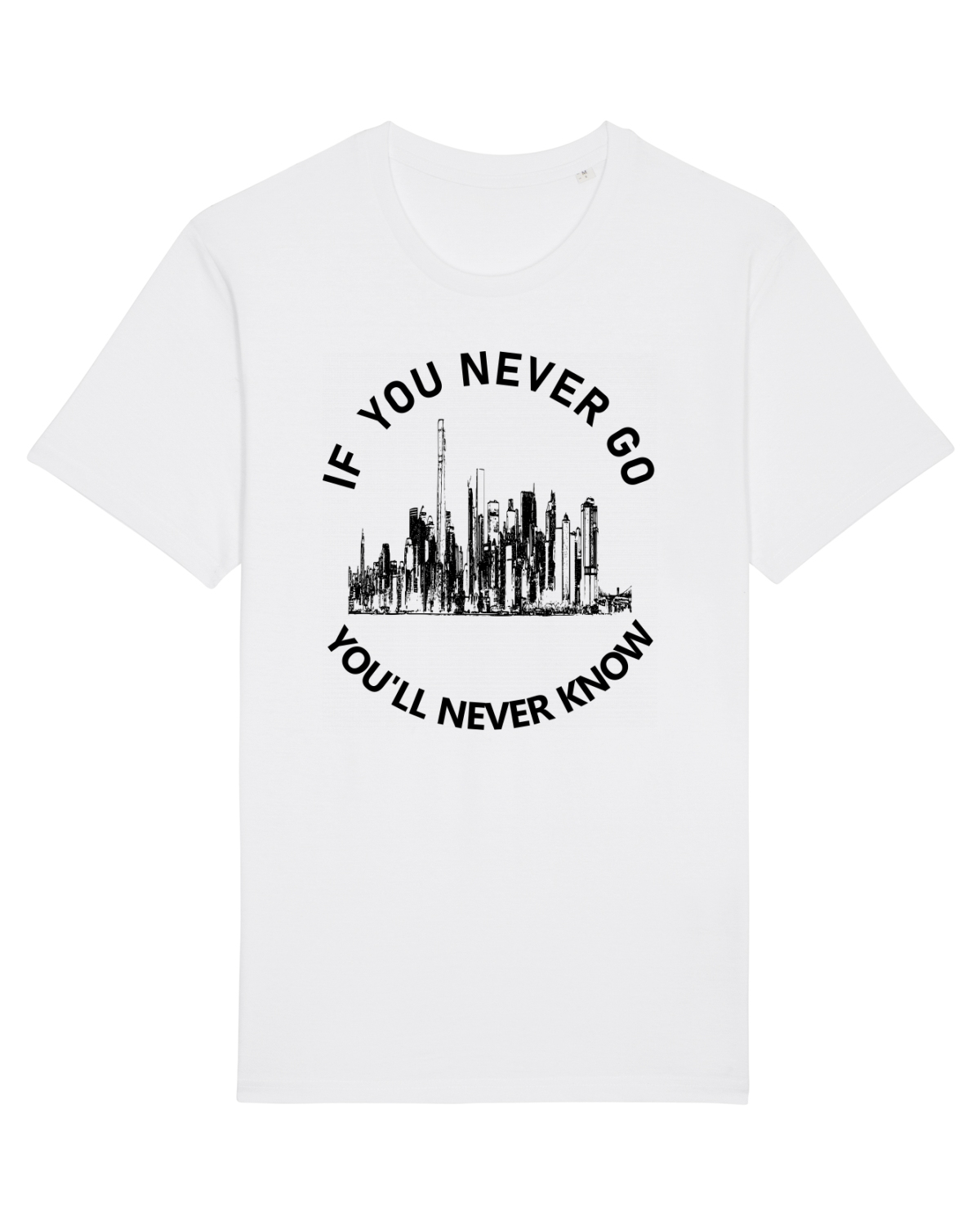 Tricou mânecă scurtă Unisex Rocker White