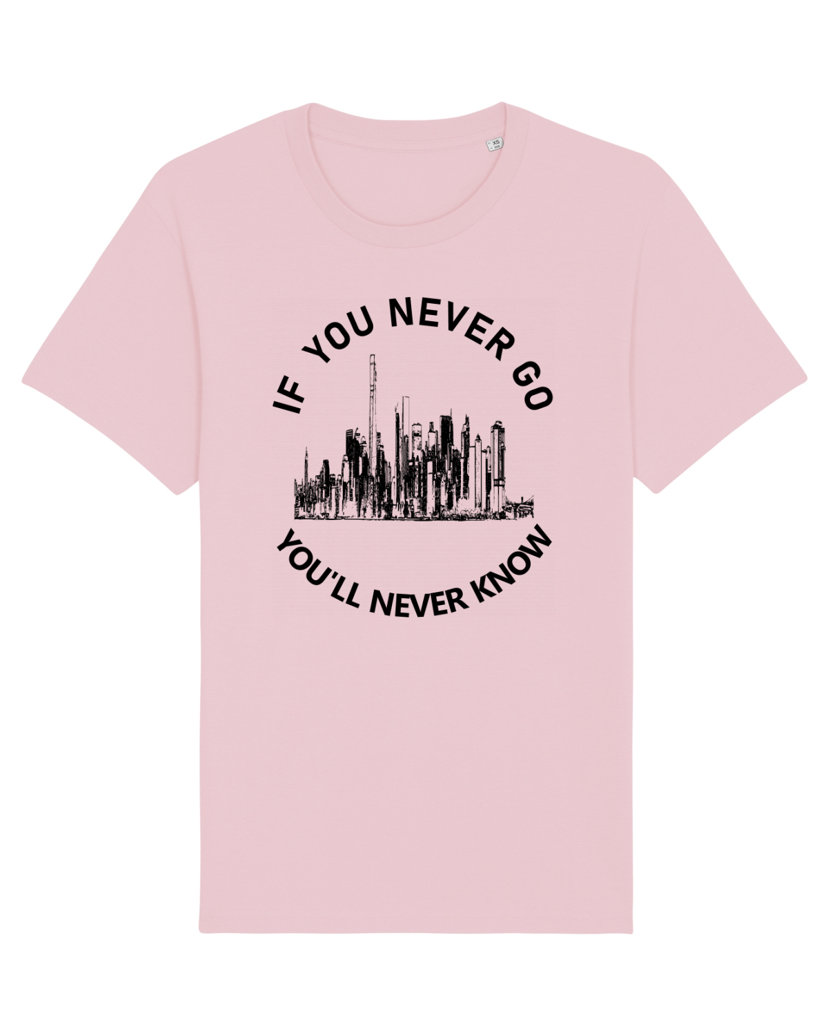 Tricou mânecă scurtă Unisex Rocker Cotton Pink