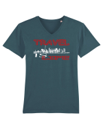 Travel Tricou mânecă scurtă guler V Bărbat Presenter
