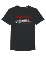Travel Tricou mânecă scurtă guler larg Bărbat Skater