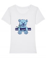 Don't Touch Me Tricou mânecă scurtă guler larg fitted Damă Expresser