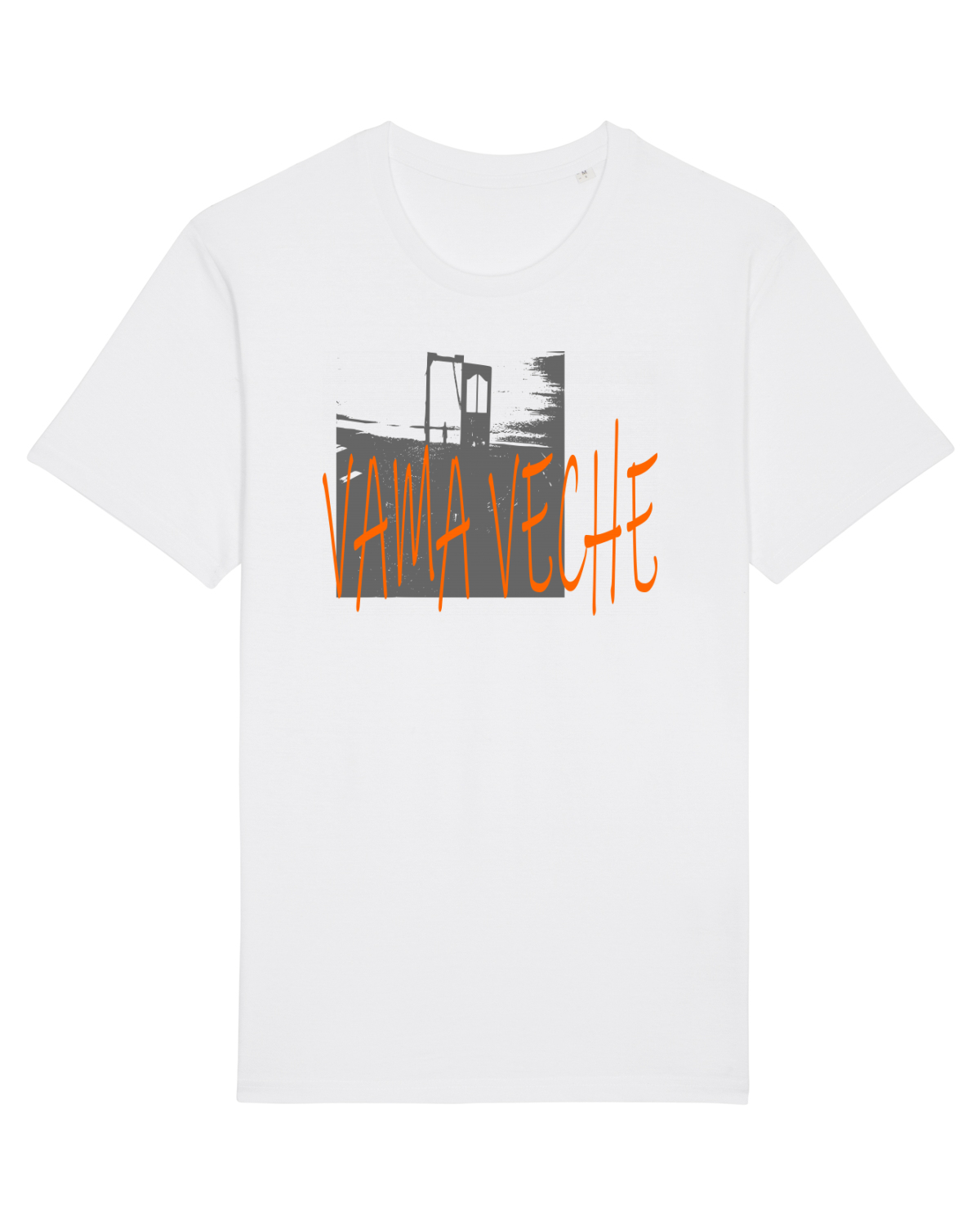 Tricou mânecă scurtă Unisex Rocker White