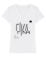 FIKA - Appreciation Tricou mânecă scurtă guler V Damă Evoker