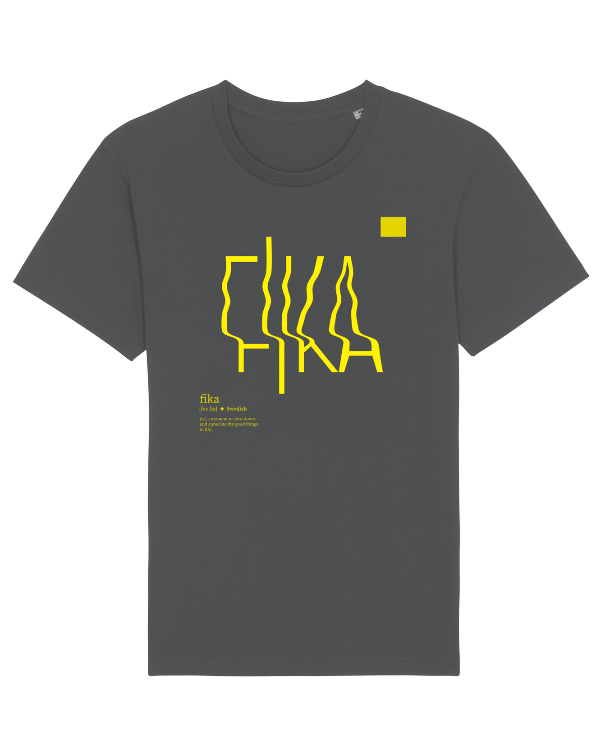 Tricou mânecă scurtă Unisex Rocker Anthracite