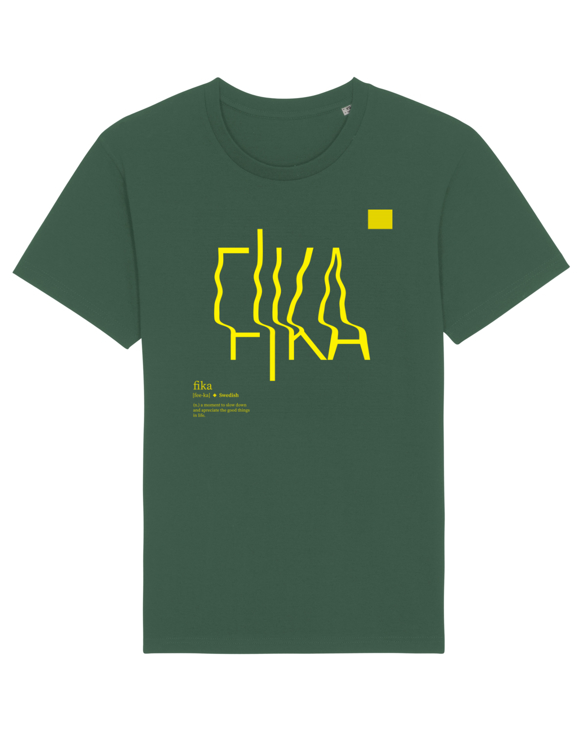 Tricou mânecă scurtă Unisex Rocker Bottle Green