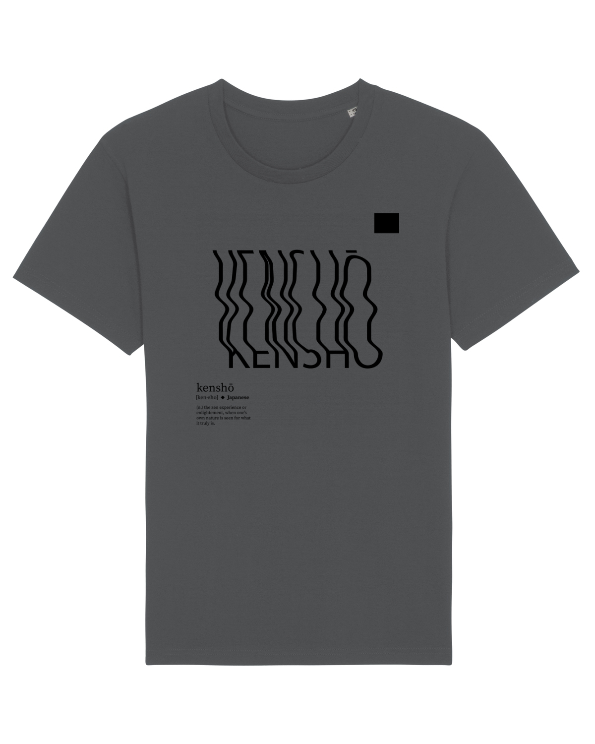 Tricou mânecă scurtă Unisex Rocker Anthracite