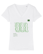KENSHO -  Zen experience Tricou mânecă scurtă guler V Damă Evoker