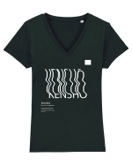 KENSHO -  Zen experience Tricou mânecă scurtă guler V Damă Evoker
