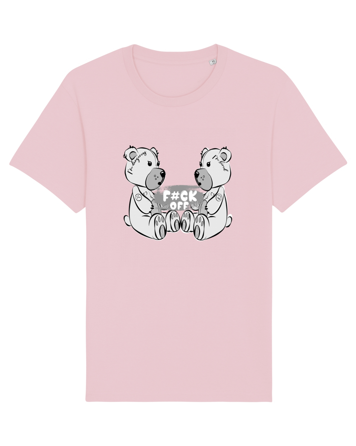 Tricou mânecă scurtă Unisex Rocker Cotton Pink