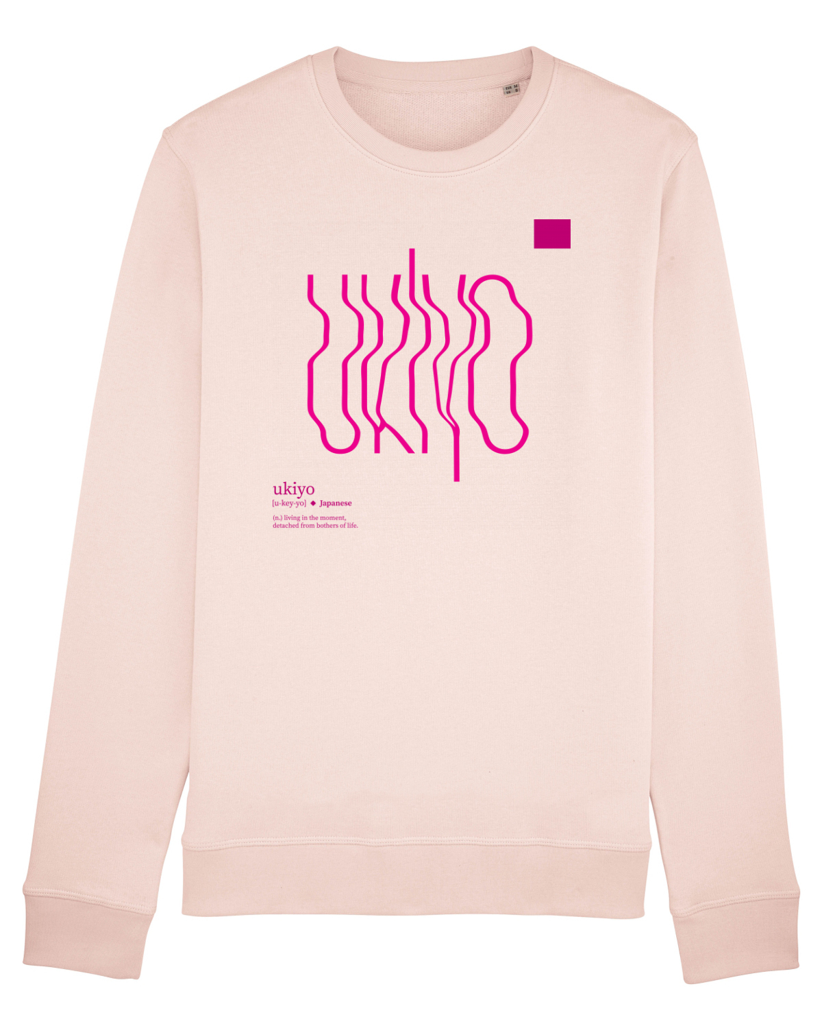 Bluză mânecă lungă Unisex Rise Candy Pink