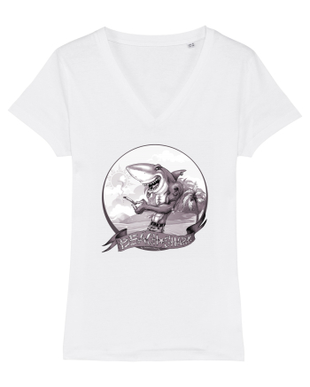 BEACH SHARK Monocrom 1 White