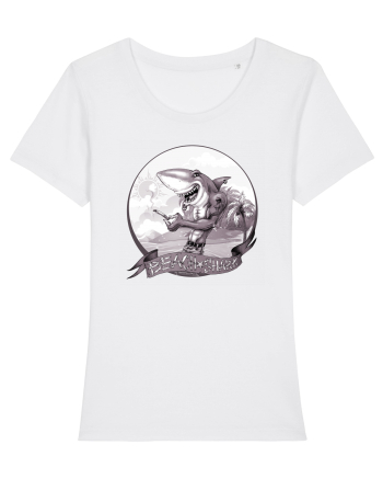 BEACH SHARK Monocrom 1 White