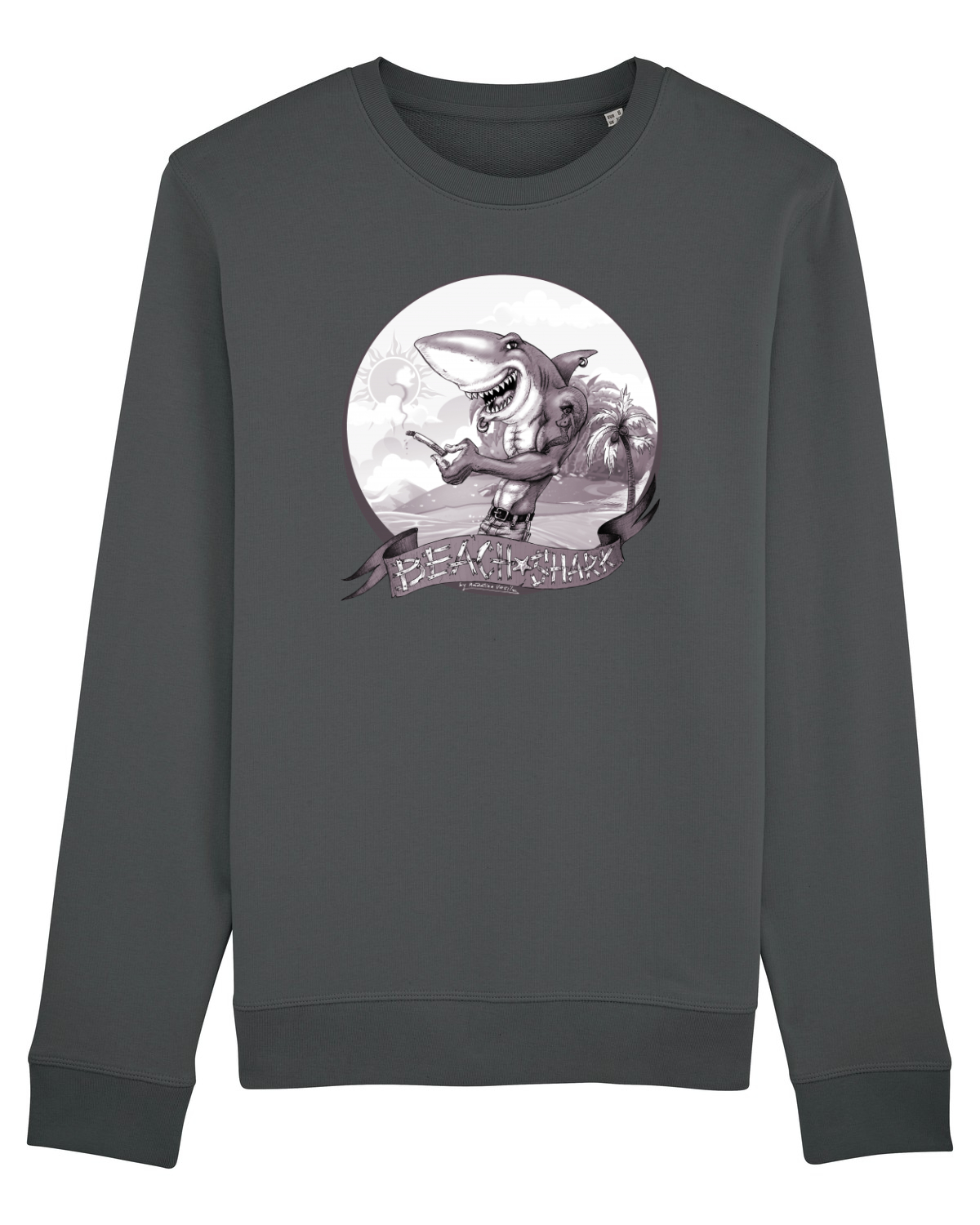 Bluză mânecă lungă Unisex Rise Anthracite