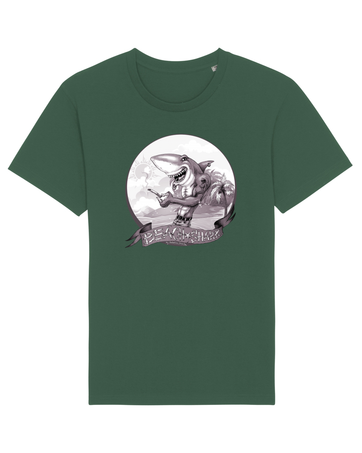 Tricou mânecă scurtă Unisex Rocker Bottle Green