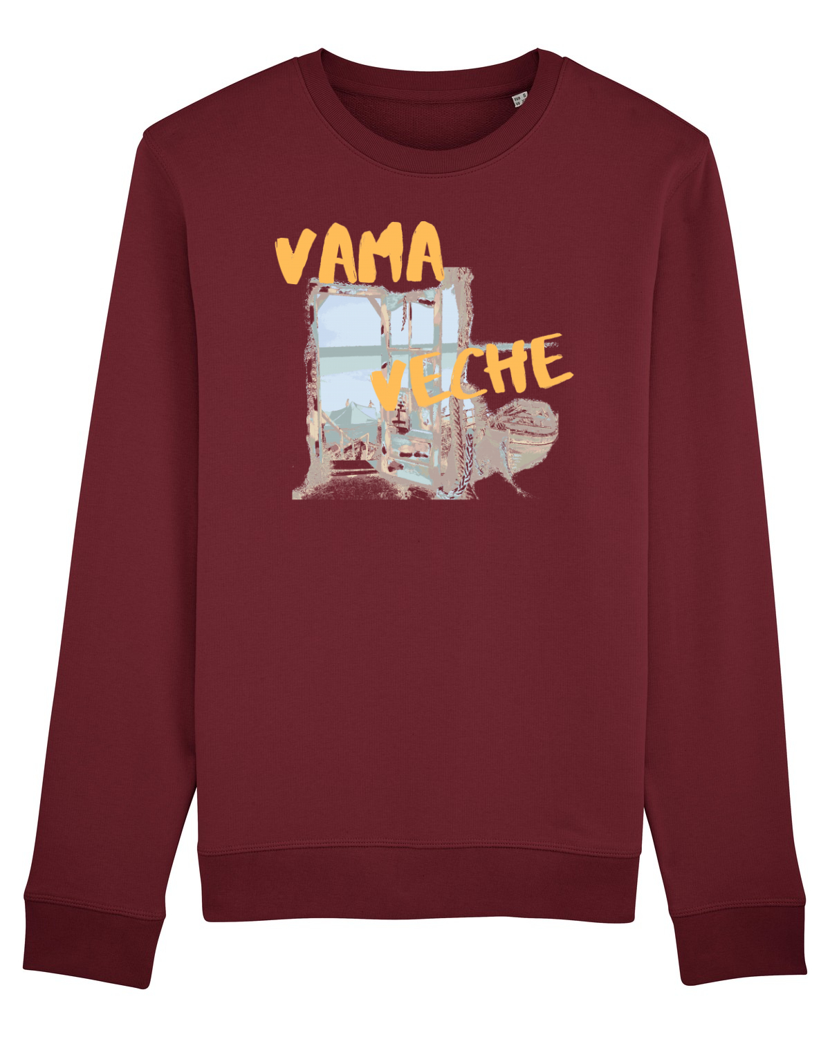 Bluză mânecă lungă Unisex Rise Burgundy