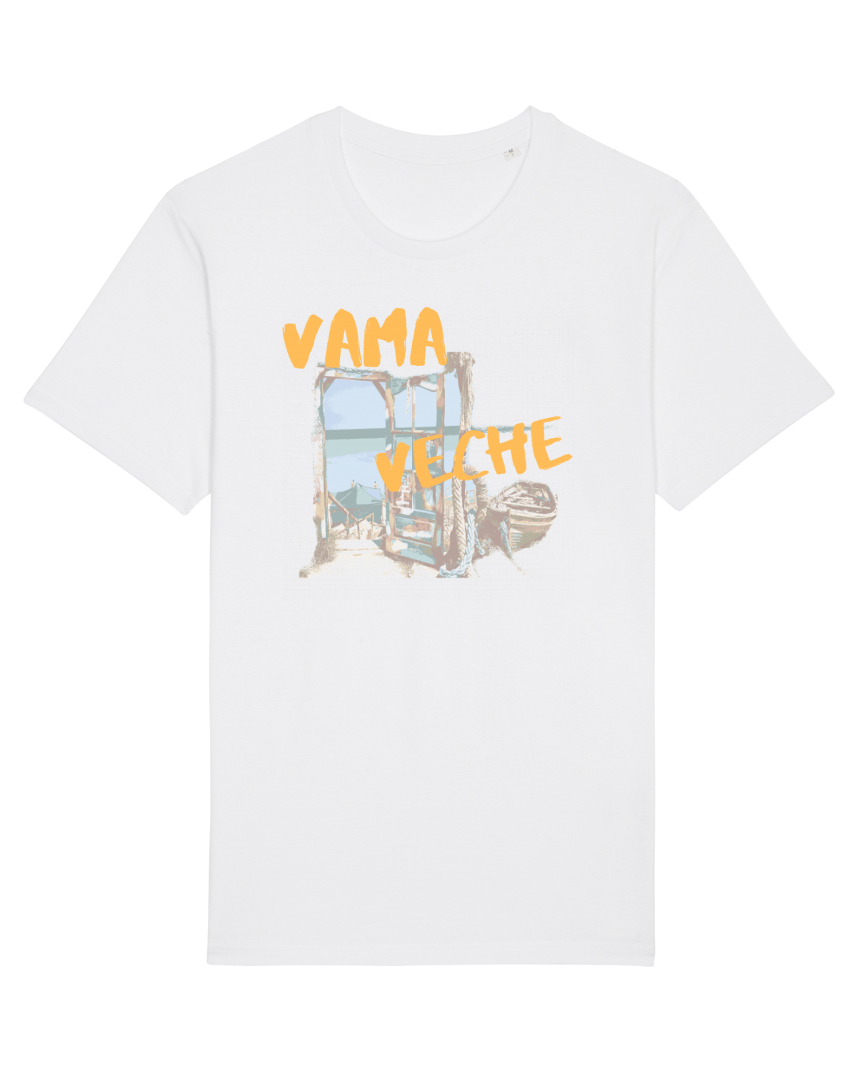 Tricou mânecă scurtă Unisex Rocker White