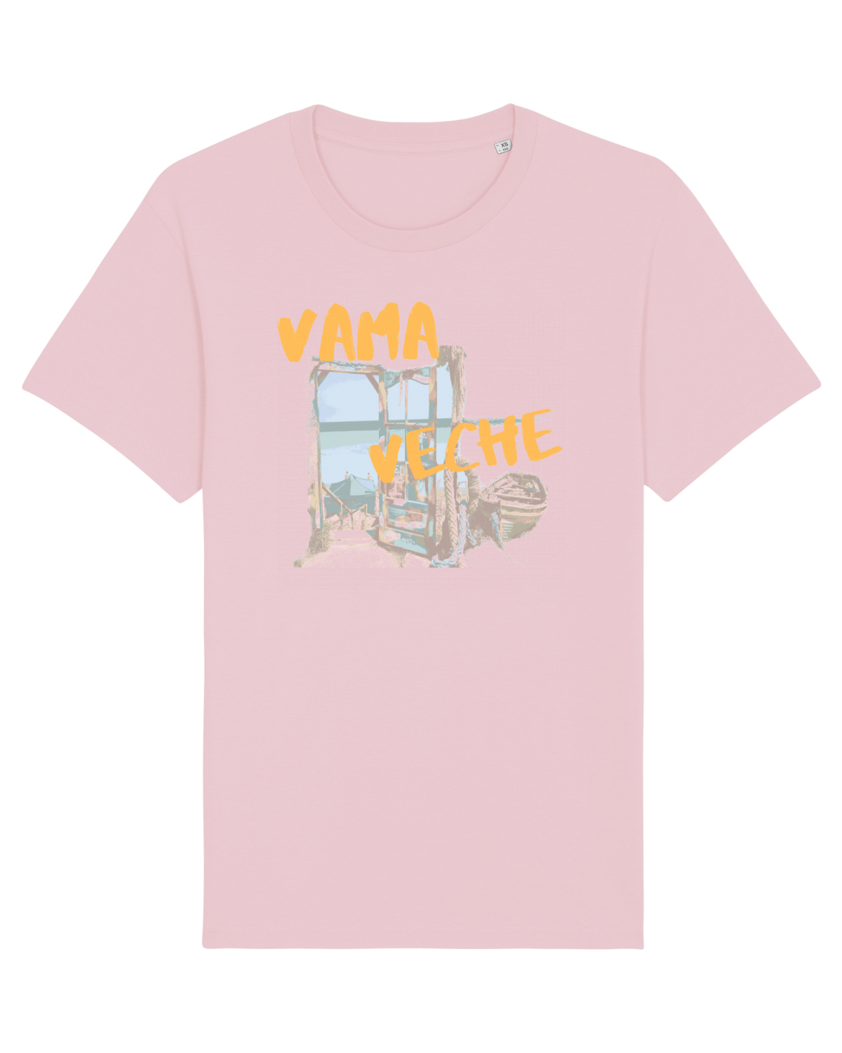 Tricou mânecă scurtă Unisex Rocker Cotton Pink