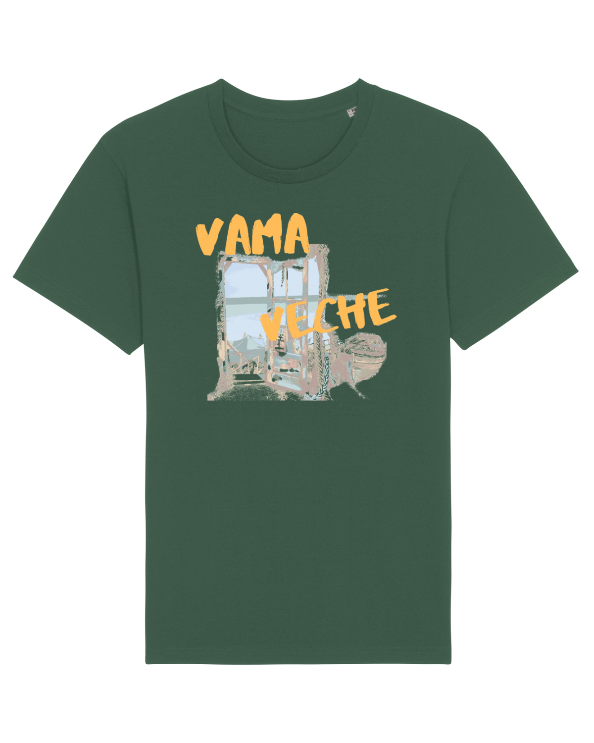 Tricou mânecă scurtă Unisex Rocker Bottle Green