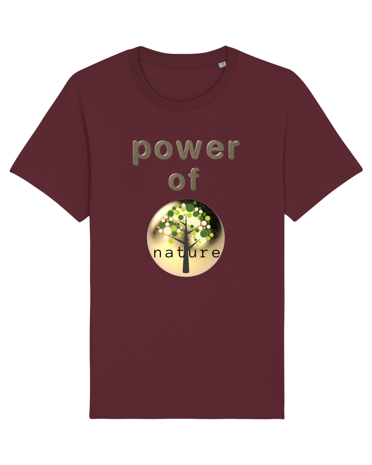 Tricou mânecă scurtă Unisex Rocker Burgundy