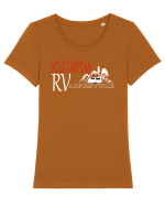 Wild Camping Tricou mânecă scurtă guler larg fitted Damă Expresser