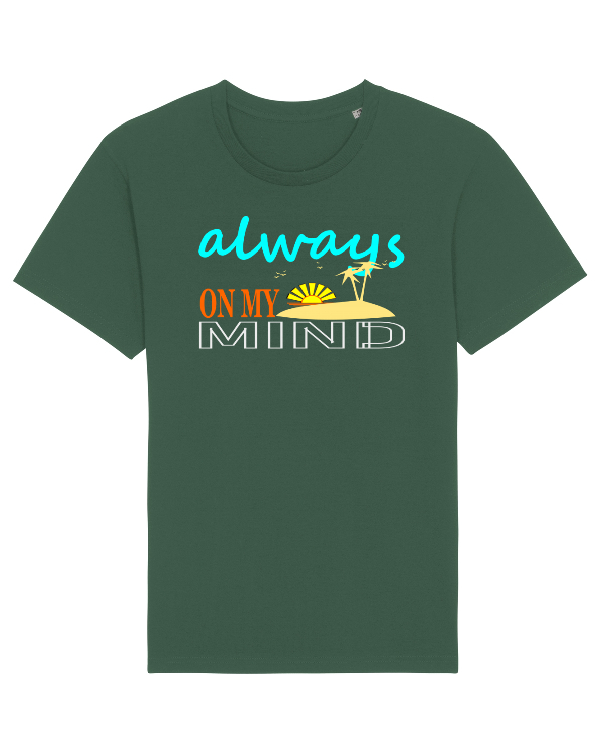 Tricou mânecă scurtă Unisex Rocker Bottle Green