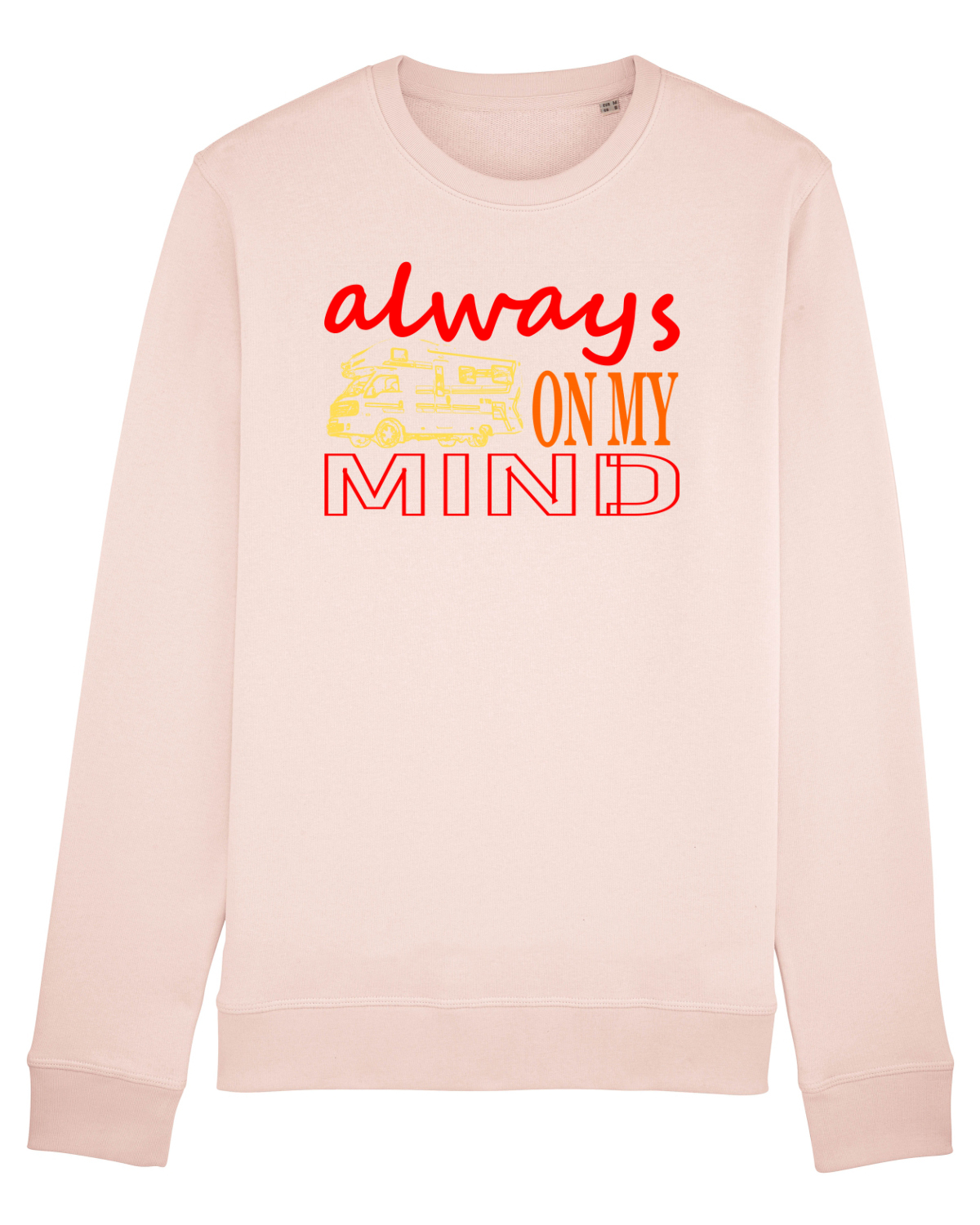 Bluză mânecă lungă Unisex Rise Candy Pink