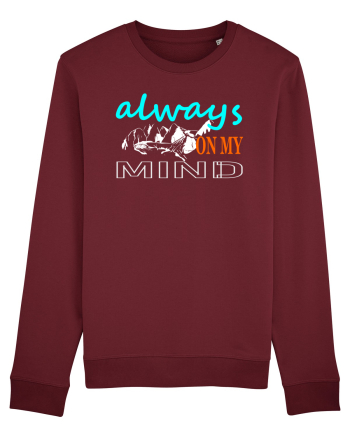 Always On My Mind. Mountains Burgundy