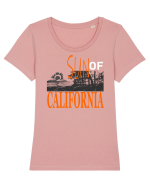 Sun Of California Tricou mânecă scurtă guler larg fitted Damă Expresser