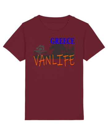Greece. Vanlife Burgundy