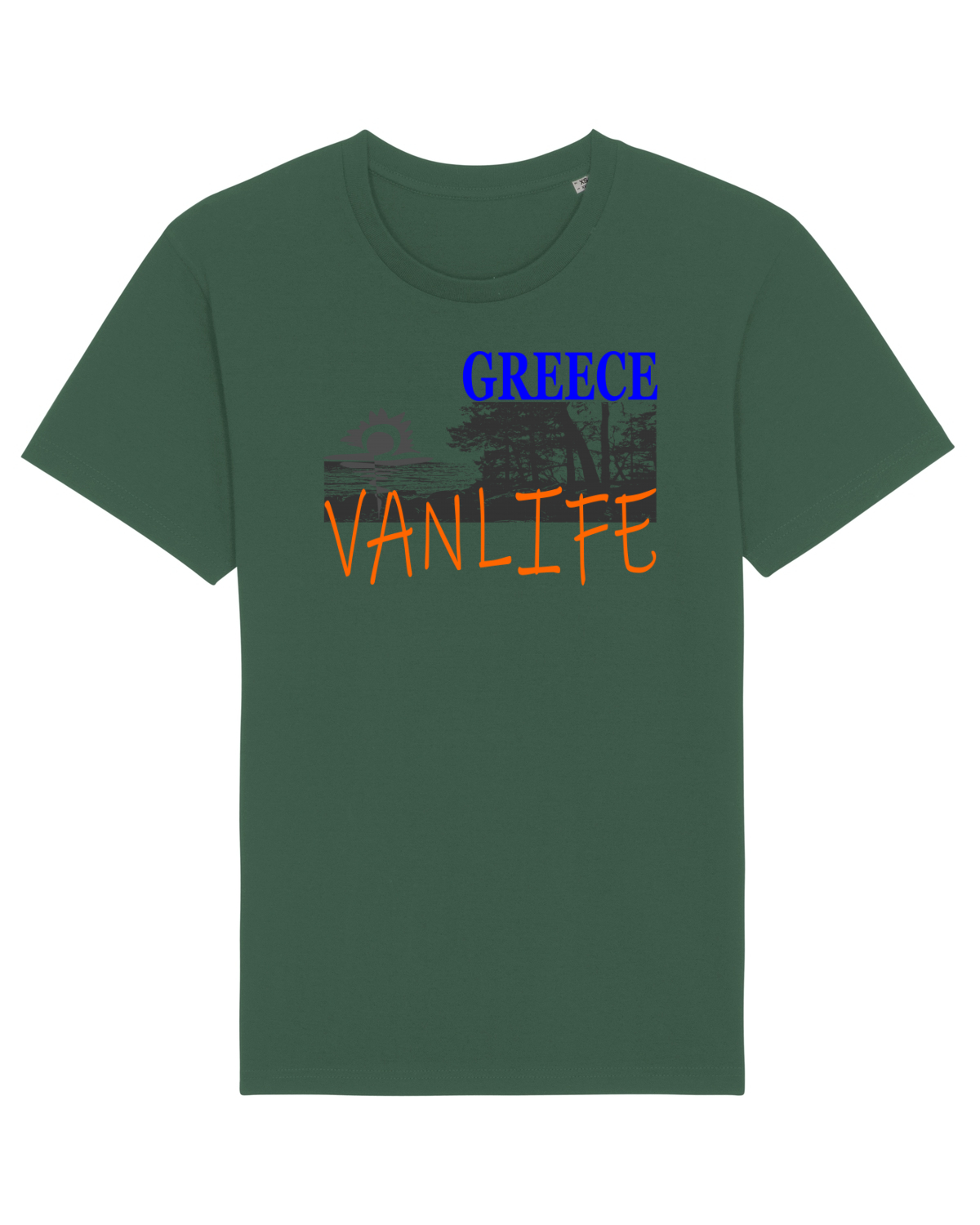 Tricou mânecă scurtă Unisex Rocker Bottle Green