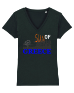 Sun Of Greece Tricou mânecă scurtă guler V Damă Evoker