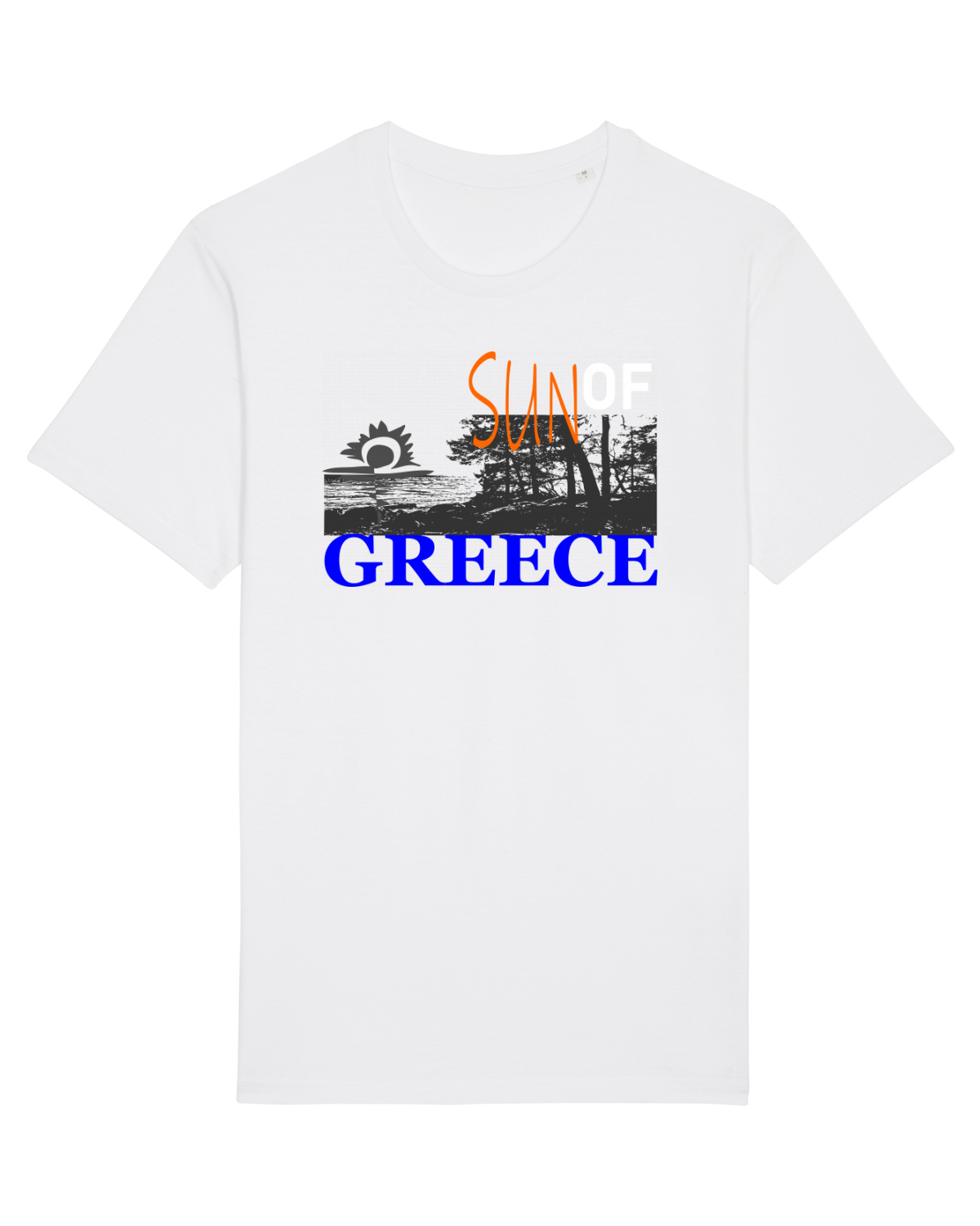 Tricou mânecă scurtă Unisex Rocker White