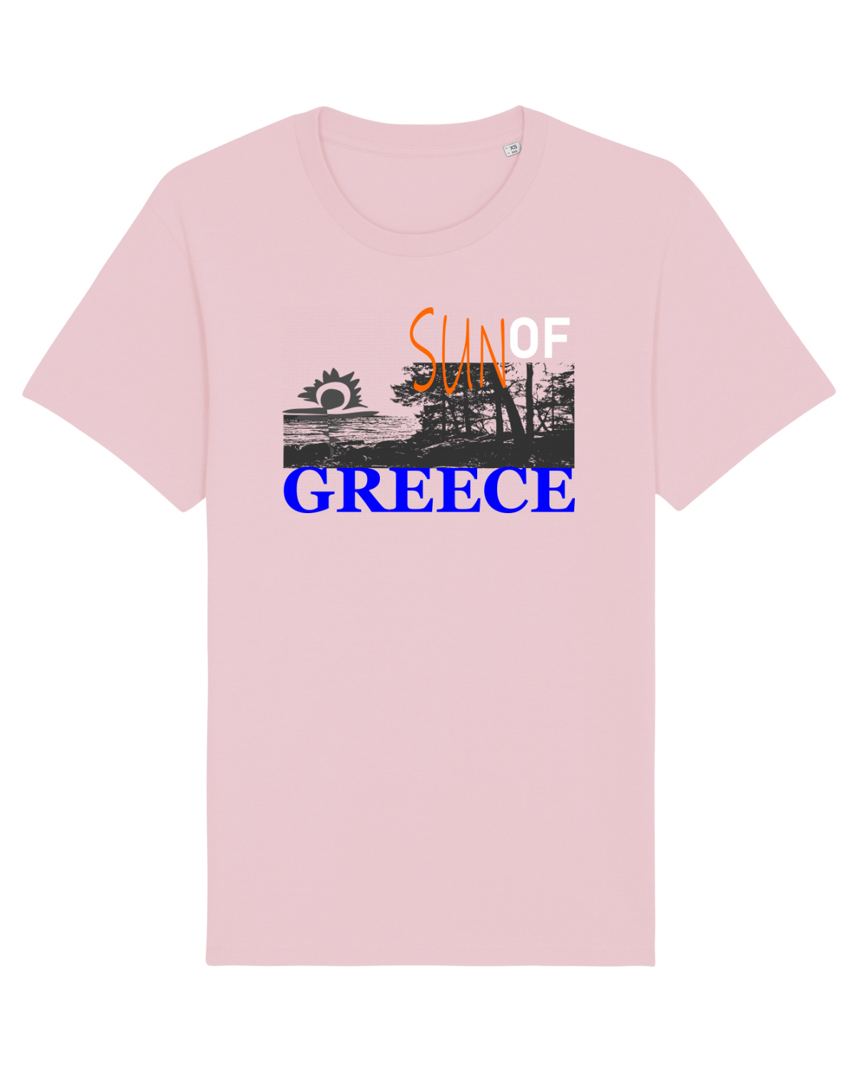 Tricou mânecă scurtă Unisex Rocker Cotton Pink