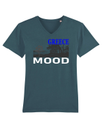 Greece Mood Tricou mânecă scurtă guler V Bărbat Presenter