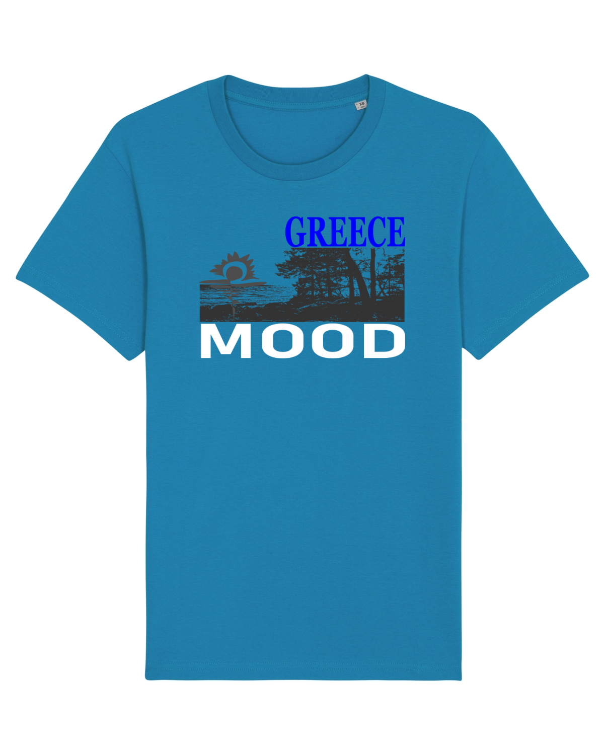 Tricou mânecă scurtă Unisex Rocker Azur