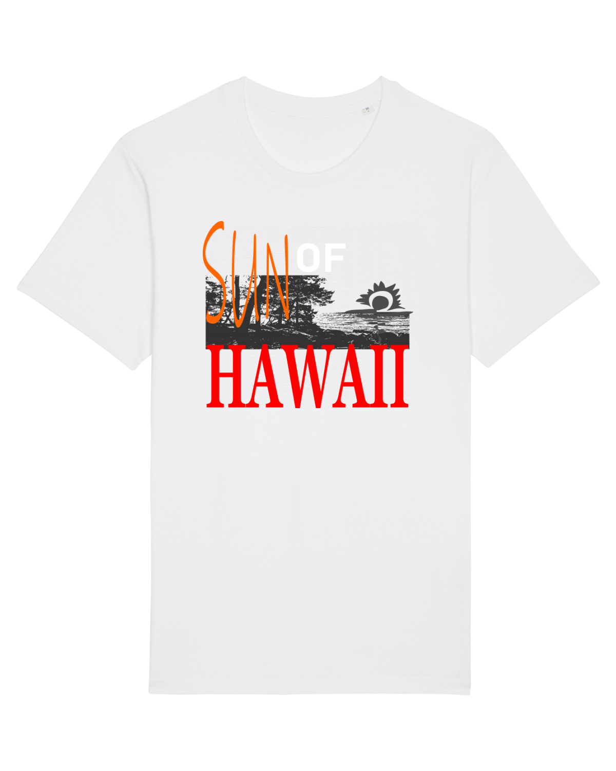 Tricou mânecă scurtă Unisex Rocker White