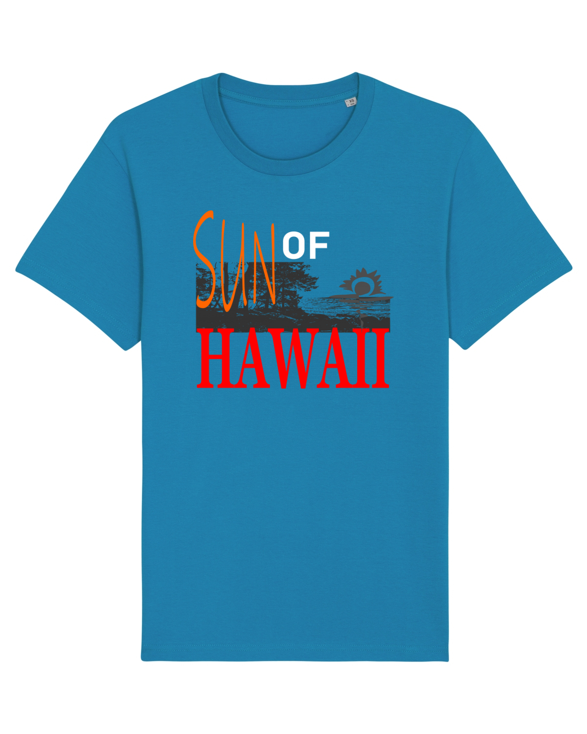 Tricou mânecă scurtă Unisex Rocker Azur