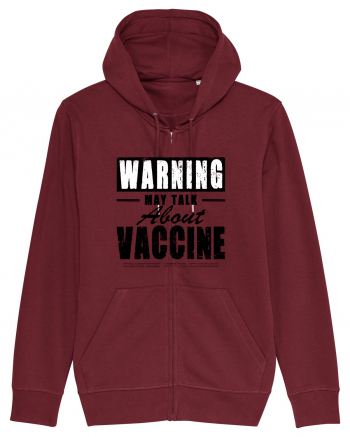 Warning May Talk About Vaccine Burgundy
