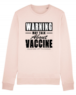 Warning May Talk About Vaccine Bluză mânecă lungă Unisex Rise