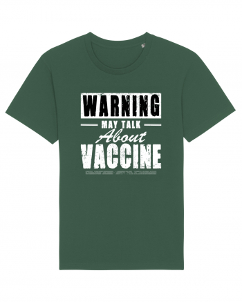 Warning May Talk About Vaccine Bottle Green