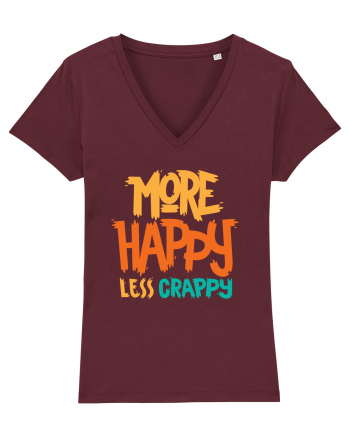 More Happy, Less Crappy! Burgundy