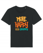 More Happy, Less Crappy! Tricou mânecă scurtă Unisex Rocker