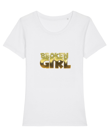 Broken girl White
