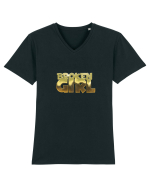 Broken girl Tricou mânecă scurtă guler V Bărbat Presenter