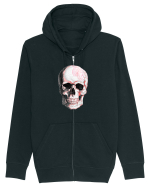 Pink Skull Hanorac cu fermoar Unisex Connector