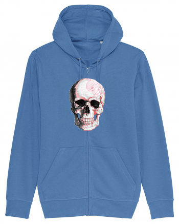 Pink Skull Bright Blue