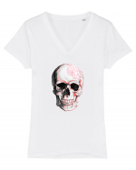 Pink Skull Tricou mânecă scurtă guler V Damă Evoker