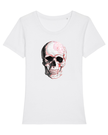 Pink Skull White